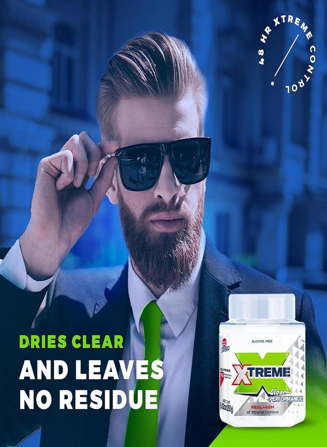 Xtreme Clear Performance Wet Look Styling Gel for Men, Alcohol-Free, 8.81 oz, 3 Pack - Image 2